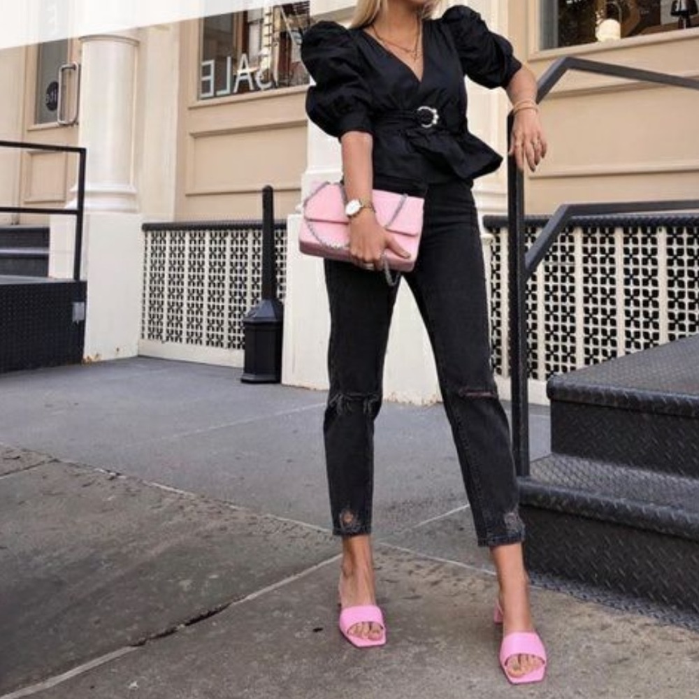 ZARA mid heel leather mules - Picture 12 of 12